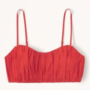 NWT Abercrombie & Fitch Ruched Tiny Set Top size small
